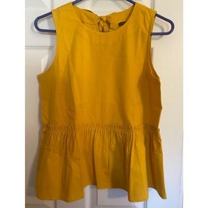 Darling NWT Ann Taylor peplum & bow BLOUSE sleeveless top small petite